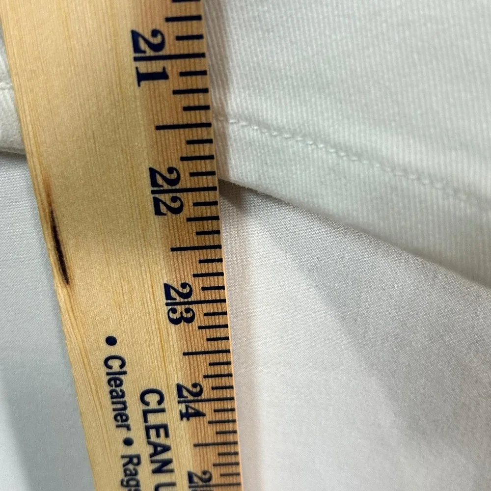 Michael Kors‎ Womens White Cropped Flare Jeans Size 14
